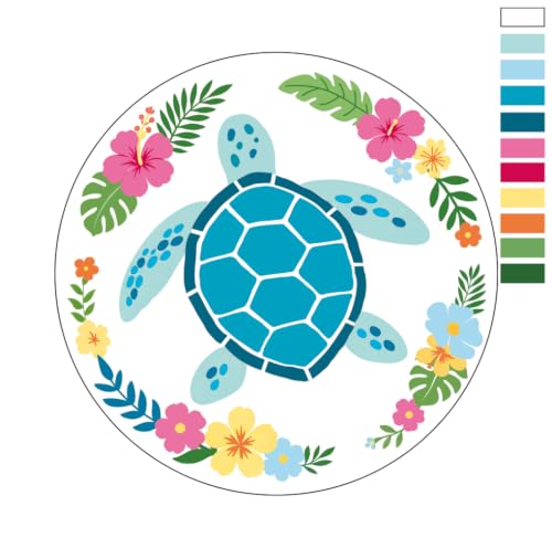 Image of Louise Maelys Sea Turtle Embroidery Kit for Beginners, Ocean DIY Craft