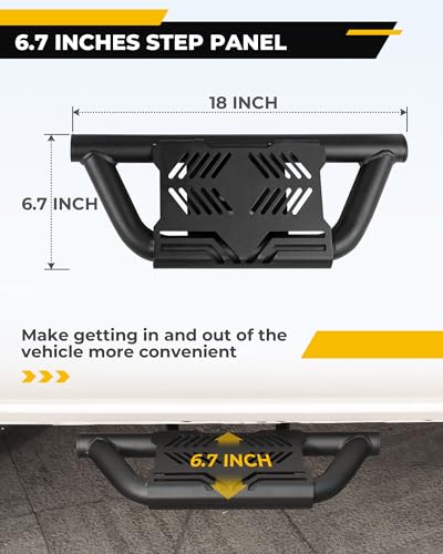 2PCS 6.7" Wide EZ Side Steps Fit for 2024-2026 Toyota Tacoma miniatura 4