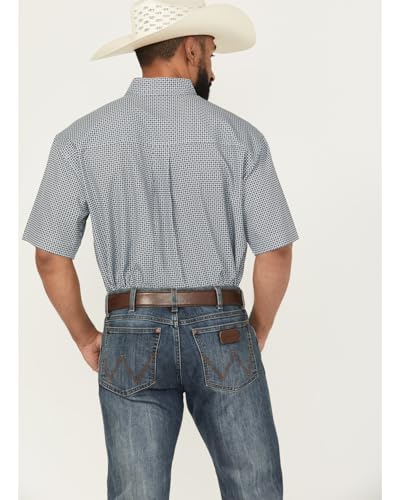 Cinch Mens Arena Flex White Print Short Sleeve Button Down Shirt4