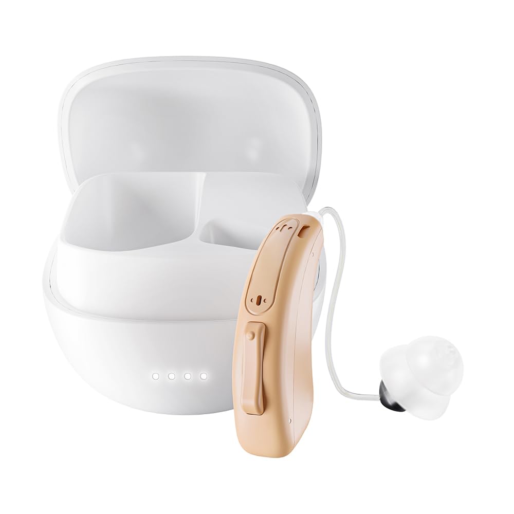 Fastwell RIC Digital Bluetooth Rechargeable Hearing Aids,16 Channels Hearing Aid, APP Control Self-Fitting Wireless Music Stream Hand-free Behind the ear Hearing Aid (Beige) (Right-Single Ear) (B0CPK3VH83) Amazon Price History, Amazon Price Tracker