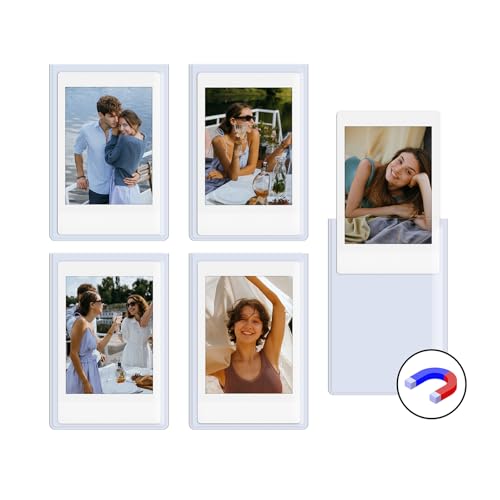 HIYQIN Paquete de 5 marcos magnéticos para fotos Instax Mini,