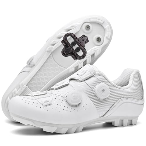 PENXZT Mountainbike Schuhe Herren Damen, Kompatibel mit Shimano SPD 2-Bolts...
