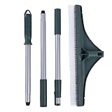 Matériau en acier inoxydable : le râteau à gazon artificiel est doté d'un noyau en acier inoxydable résistant à la chaleur qui peut résister efficacement aux fissures lors de diverses tâches de nettoyage difficiles.