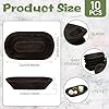 Nuogo 10 Pack Wooden Dough Bowls Bulk Rustic Dough Bowls for Wedding DIY Home Crafts Making Farmhouse Fruits Supplies Decoration(8.5 Inches,Black) #1