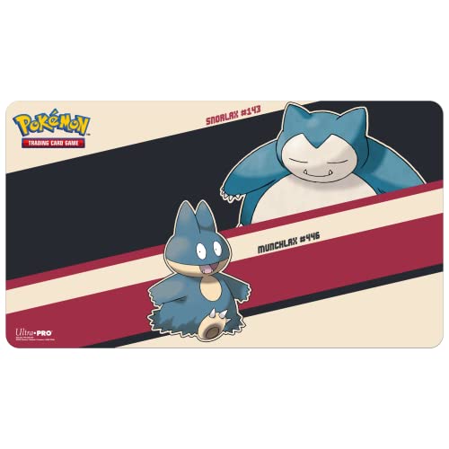 Ultra Pro Ronflex & Munchlax Tapis de jeu pour Pokémon – Idéal pour les jeux de cartes et les batailles contre les amis et les ennemis, parfait pour une...