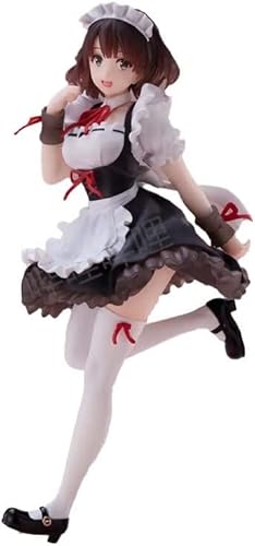 Kato Megumi - Maid Dress Exquisite Action Figures Cute Short Hair Hot Girl Adult Toys Pvc Anime/Game Character Model/Statue/19Cm #TOP25