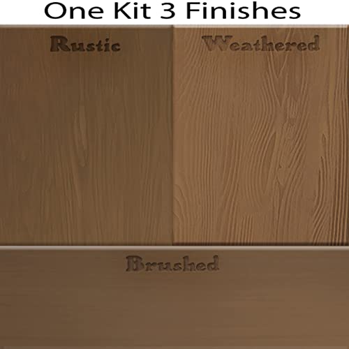 Retique It Wood Finish Countertop Kit – GO Beyond Faux Wood with Paintable Liquid Wood Based Primer and Gel Stain - Graining Tools Included (Countertop Kit, Dark Oak) - Thumbnail 3
