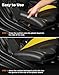 KEMIMOTO Seat Side Pad Assembly Compatible with 2017-2025 Can-Am Maverick X3 MAX and Maverick R, PU Foam Seat Side Cushion for UTV Accessories, Thigh Protection Comfort Pillow(1 Pair) (Black)