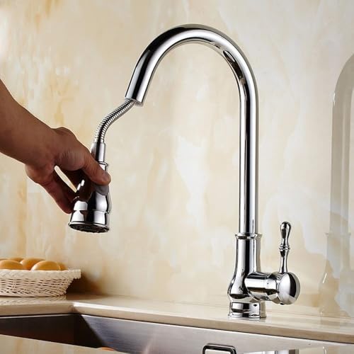 Robinet d'évier de cuisine à levier unique mitigeur eau chaude froide - 2