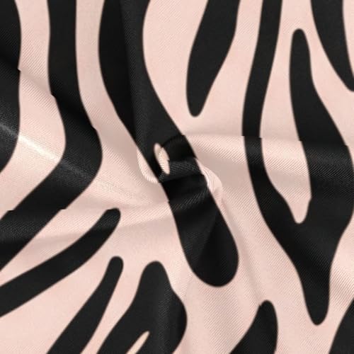 Zebra Stripes Black Pink Girls One Piece Swimsuit Beach Swimwear 208618444