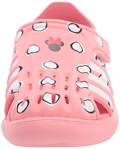 adidas Water Slide Sandal, Super Pop/White/Black, 1 US Unisex Little Kid2