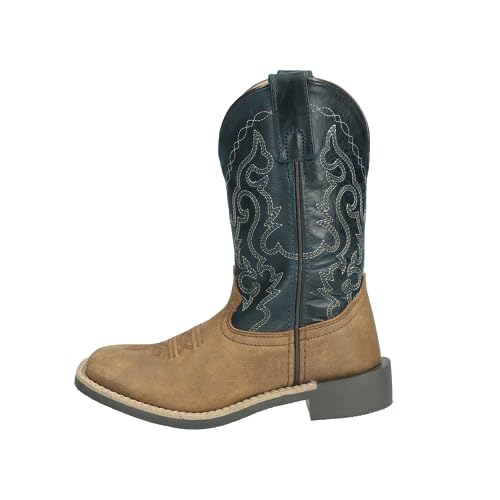 Smoky Mountain Western Boots Boy Midland Brown Distress Midnight 3300C