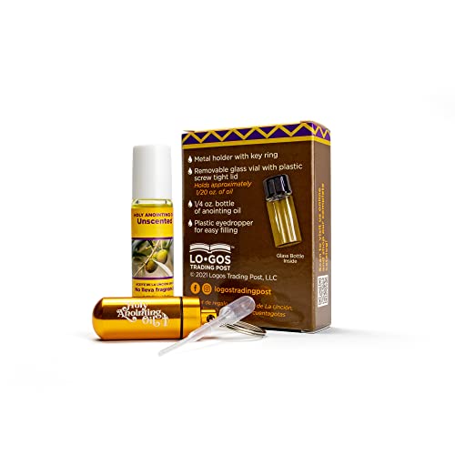 Unscented Anointing Oil with Keychain Container
