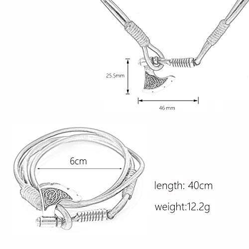 Vintage Slavic Perun Axe Amulet Wrap Bracelet Viking Axe Charm Bracelet Mens Viking Bangle Jewelry Gifts #TOP4