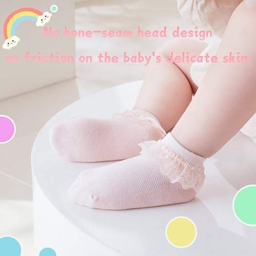 Baby Toddler Ruffle Socks Newborn Infant Girls Cotton Socks Unisex 5 Pairs4