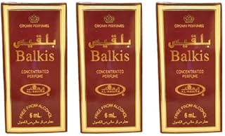 Al Rehab Balkis Attar free From Alcohol Long Lasting 6ml Pack Of 3