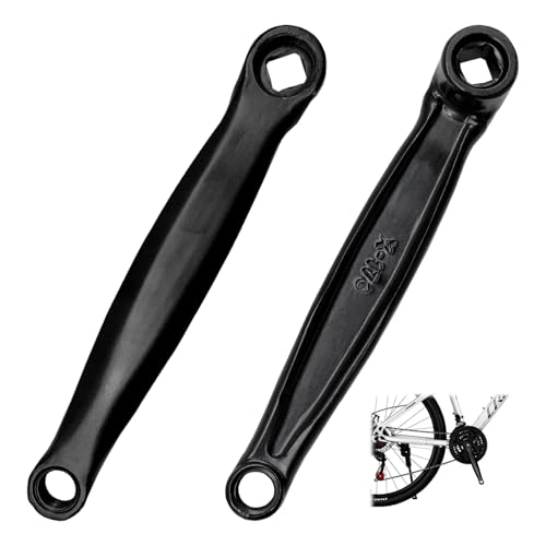 Fahibin 2PCS Bike Crank Arm Set, 17cm Durable Diamond Hole Bicycle Crank Arm,for Bike Repairing (2 Left)