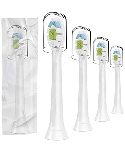 A Better Choice Under The Pandemic ,Individually Packaged with Vacuum to Prevent Anything Intrusion,Rust-Free and Hygienic Cap, Toothbrush Heads for Philips,Fit All Philips Sonicare ,4 Pack
