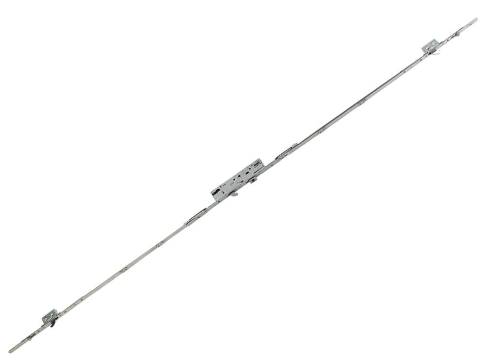 YDM-PRO-PVCU-35 Doormaster Professional Multi-Point Door Lock Replacement, 35 mm Backset, 16 mm Faceplate, Steel Finish, Suitable for PVCu Doors, Grey