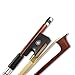 Vetimobato 4/4 Full Size Violin Bow - Brazilwood with Ebony Frog & Natural Mongolian Horsehair - Perfect for Adults, Students, Beginners - Traditional Fiddle Bow for 4/4 Violins (4/4)