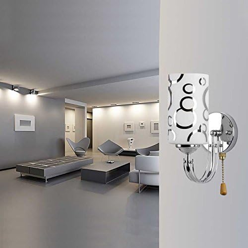 5W Warm White LED Indoor Pull Switch Light Wall Mounted Lamp Blub