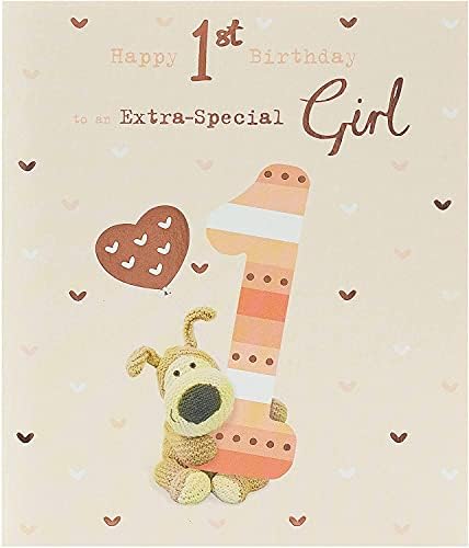 Boofle Geburtstagskarte Für Tochter – Mit Herz-Wimpelkette & Goldfolie, 14,9x22,9 Cm
