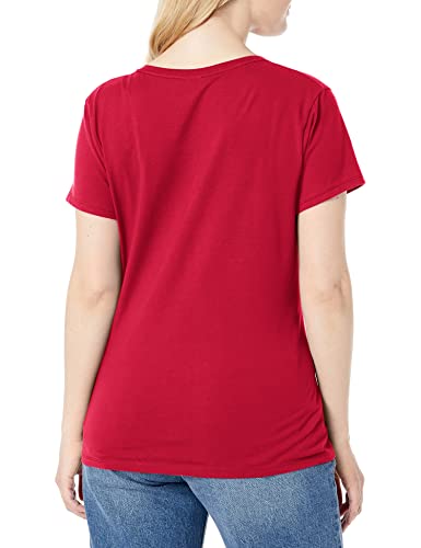 Hanes OS04V Womens Perfect-T V-Neck T-Shirt, Ringspun Cotton Short Sleeve Tee thumb #1