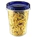 HomeyGear 32 oz - 8 Pack Twist Top Food Deli Containers Screw And Seal Lids, Stackable Reusable Quality Plastic Storage Containers with Screw-on Lids - BPA Free