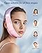 V-Line Sculpting Face Mask – Silicone Chin Strap for Jawline Tightening & Double Chin Reduction (23-27 Inches) (BLUSH)