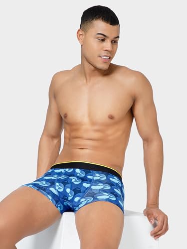 Image of Bummer Printed Micro Modal Trunks Underwear for Men - Ultra Soft & Breathable, 3 Times Softer Than Cotton, Anti-Bacterial, Stretchable for Ultimate Comfort & Style, Pack of 1 (A Shark Tank Product)