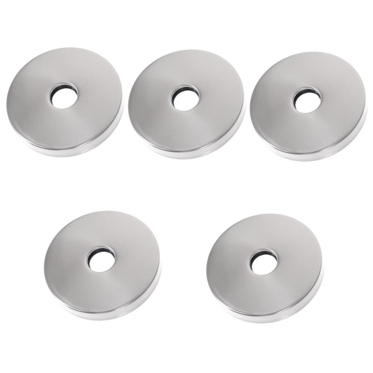 Plaque de recouvrement plomberie en acier inoxydable lot de 5