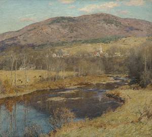 Peinture à l'huile The North Country 1923 de William Metcalfe toile haute définition