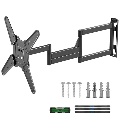 Suptek 40” Long Arm Full Motion TV Wall Mount for 32-65 Inch TVs – Articulating Corner Bracket, Swivel & Tilt, Max VESA 400x400, Holds up to 110 lbs, A7L
