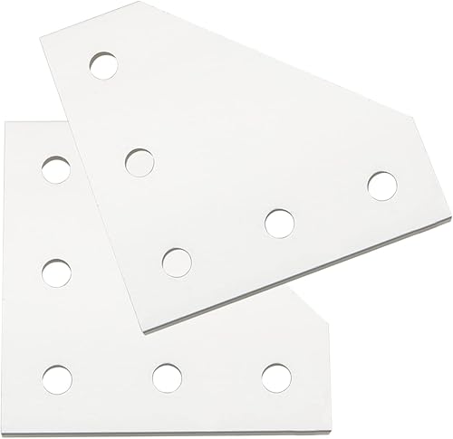 Miniatura 2 de JJHXSM Placa de soporte de esquina plateada modelo L de 5 agujeros para marco de impresora 3D de perfil de aluminio serie 2020