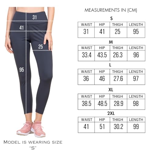Image of 3rd Planet Women's High Waist Activewear Leggings | 4-Way Stretch, Sweat-Wicking, Non-See-Through Gym & Yoga Tights with Side Pockets | Comfortable Slim Fit Pants for Workout, Running & Fitness