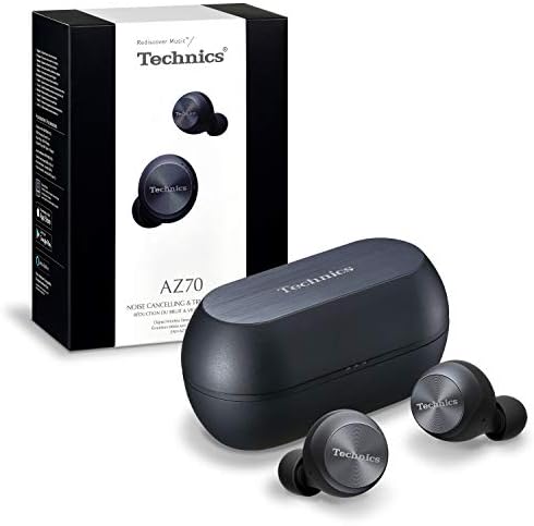 Technics AZ70WE Premium True Wireless Earbuds, with Noise Cancelling and Bluetooth Functionality - Black