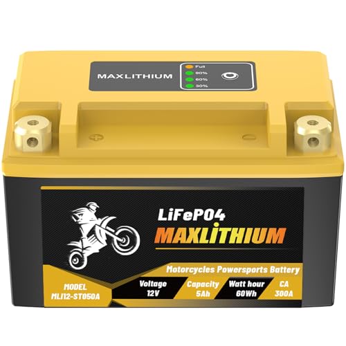 Image of 12V YTX9-BS /YTZ10S /YTZ14S Lithium Motorcycle Battery with Smart BMS, Lightweight & Waterproof - Replacement for YTX7A-B /SYT12A-BS /YTZ12S - Fits for Motorcycle, Moped, ATV, UTV
