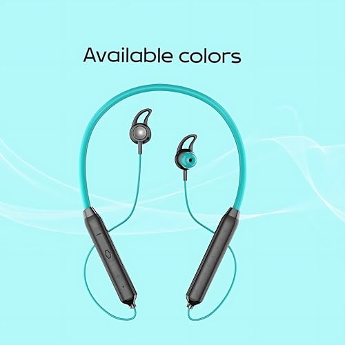 Image of STYLIZE Neckband With Cooper Speaker, C Type Charging, Lightweight, Extra Bass Crystal Sound, 300mAh, BT 5.1, 250H Standby,8H Playtime,Sweat &Water Resistance,Lightweight,Clear Voice(Green)