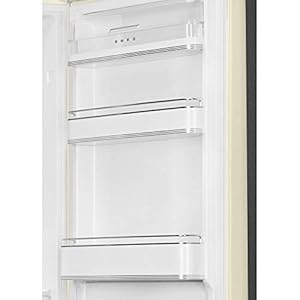 Smeg fab32urwh3 24 inch wide 117 cu ft retro refrigerator with bottom freezer right hinge made in italy  urban country home decor