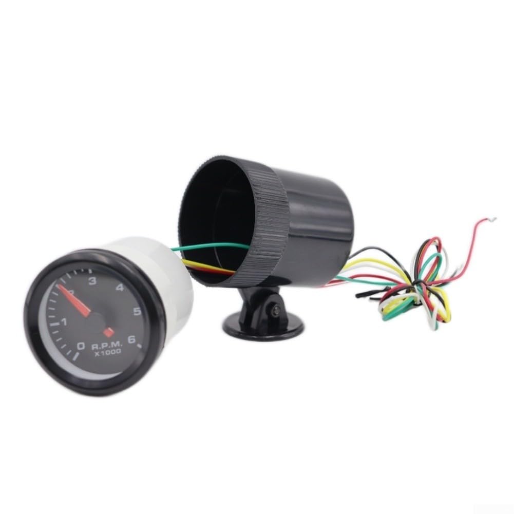 52 mm Diesel Drehzahlmesser 0–6000 U/min mit LED-Display für 12 V Anwendungen, entworfen für Armaturenbrett-Integration