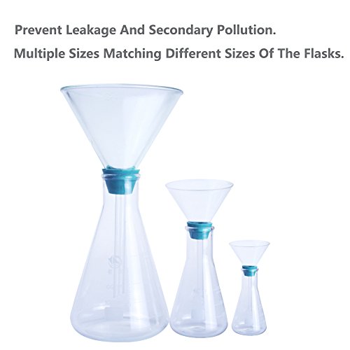feiyang Buchner Funnel Flask Adapter Set,Tapered Collar Green 8 Sizes