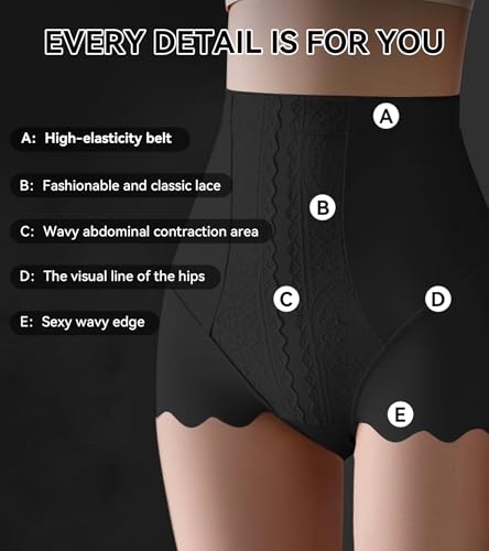 Image of Womens Underwear,Cotton Mid Waist No Muffin Top Full Coverage Brief Ladies Panties Lingerie Undergarments for Women Multipack