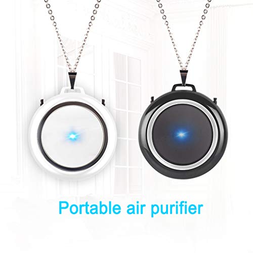 Amuzocity Colar Purificador de Ar Pessoal USB Ionizador Purificador de Ar Mais Fresco Utilizável 5V