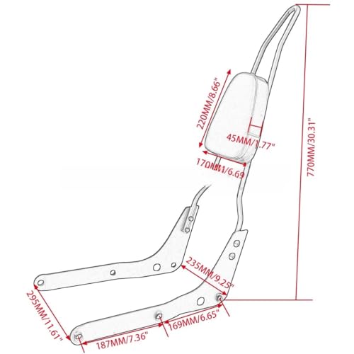 Dossier passager pour Shadow VT 750 Aero aux finitions soignées - 3