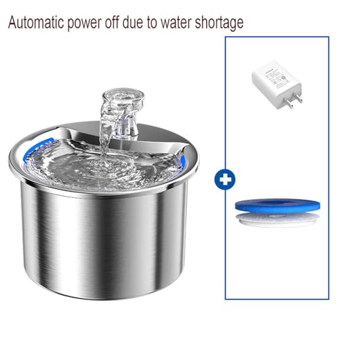 Fuente para agua para gato acero inoxidable 304 2L miniatura 7