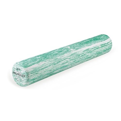 OPTP PRO-ROLLER Standard Density Foam Roller - Durable Roller for Back Massage, Deep Tissue Foam Roller Exercises, Stretching, Fitness, Yoga and Pilates - 36 Inches by 6 Inches, Green