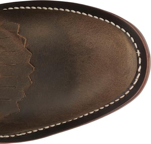 Justin Drennan Men's Leather Western Boots - Durable Cowboy Style Footwear, Classic Design, Comfortable Fit, Size Options4