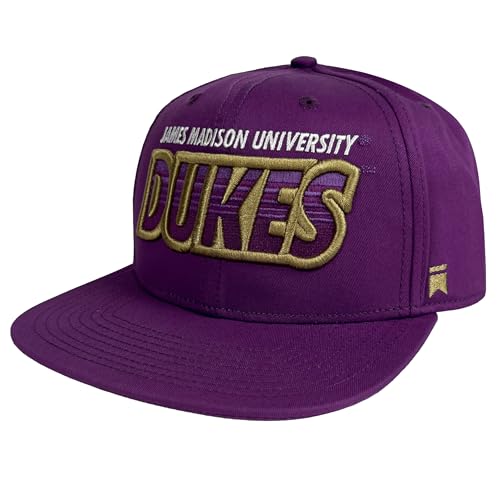 James Madison University Gradient Team Adjustable Snapback Flat Brimmed 6 Panel Hat Royal
