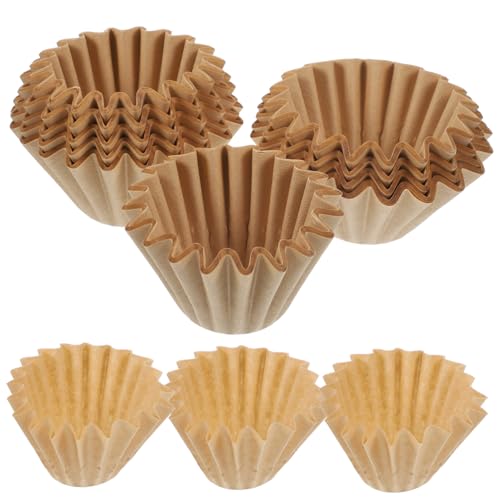 PRETYZOOM 100Pcs Espresso Filtering Cones Unbleached Coffee Filter Papers for Brewing Compact Lightweight Coffee Supplies Easy to Use Store for Home