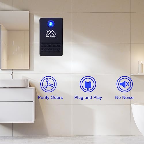 Haphid Ionizer Air Purifier/Plug In Air Purifier With Highest Output - Up To 40 Million Anions, Portable Filterless Ion Air Purifier For Home/Office Purify: Bathroom Smell,Pets Smell Etc(3-Pack) #TOP4